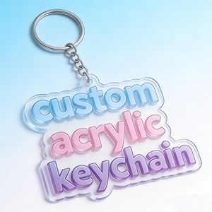 2026 Personalized Printed Design Acrylic Cartoon Keychain DIY Acrylic Se...