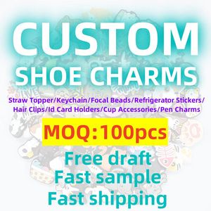 2026 Buckle And Button Decorations PVC Shoe Charm Logo Clog Charm Person...