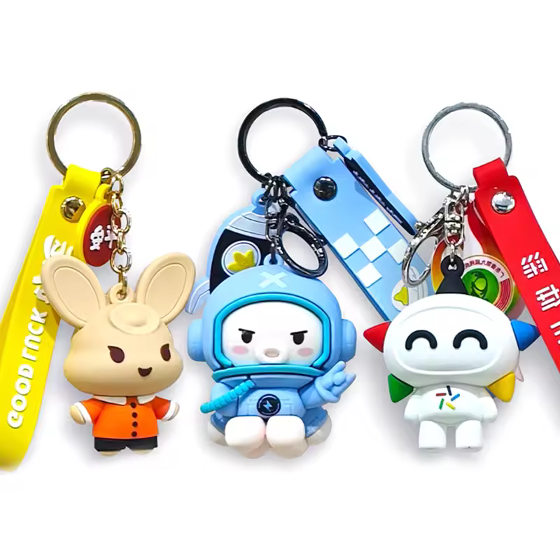 Business Gift Pvc Keychain 3d Logo Key Chain Soft Pvc Rubber Keychain So...