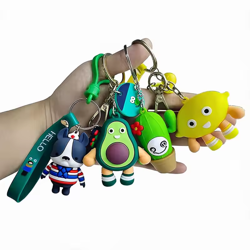 Cartoon Rubber Key Logo Design Luxury 3d Soft Cute Anime Fruit Pvc Maker...
