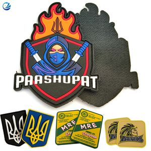 Embroidered Rubber Patches Logo Bulk 3D Garment Accessories Sew Us Carto...