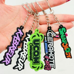 Custom 2D Dual-Sided Soft PVC Keychains with Embossed Logo