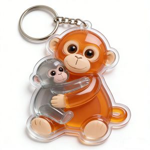Acrylic Keychain Clear Holographic Cute Cartoon Acrylic Key Chain
