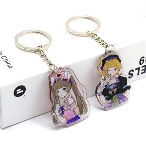 Clear Acrylic Keychain Layered Double Sided For Business Gifts Personali...