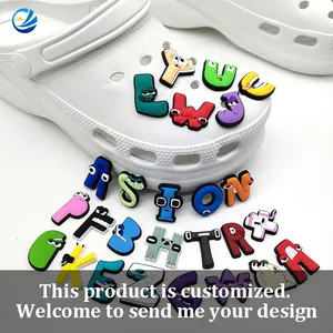 Croc Charms PVC Designer Croc Charm Vendor Wholese Shoe Decorations Rubb...