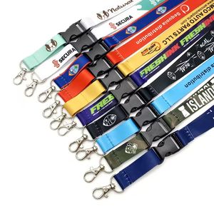 Gift Printed Ribbon Sublimation Lanyard Strap, Cheapest Nylon Lanyard Po...