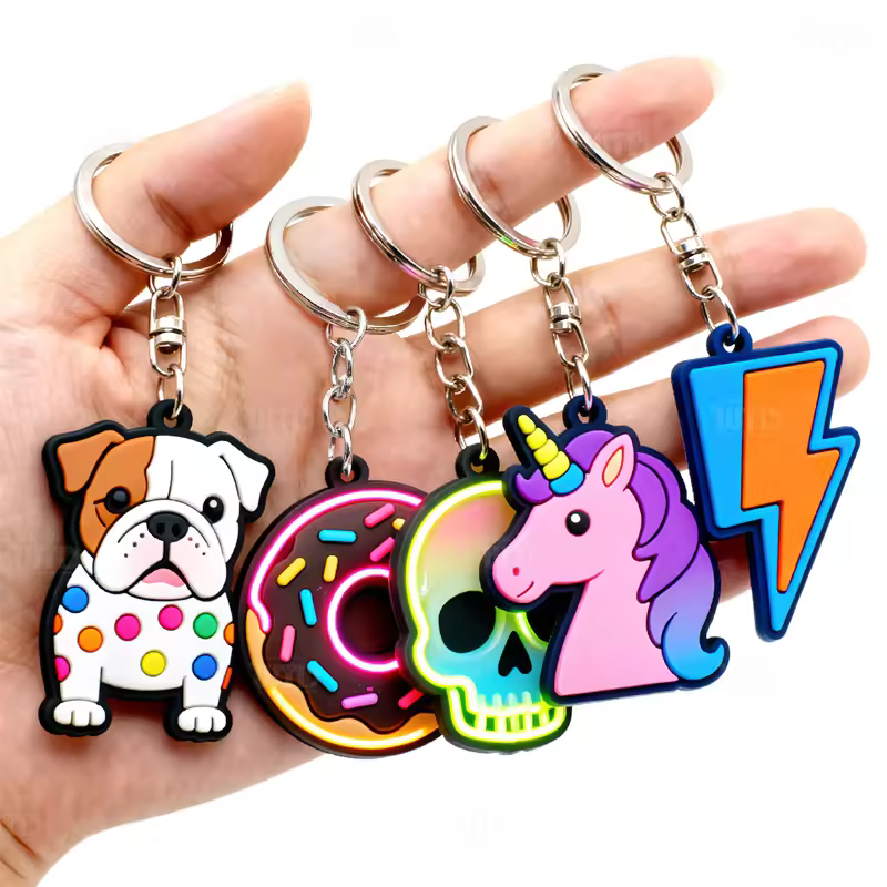 Business Gifts Rubber Keychain Design Personalized Cartoon Cute Fashion...
