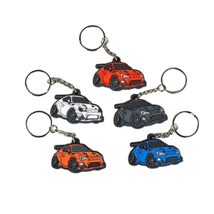 Customised PVC Logo Keychain High Quality Soft PVC Keychain Cartoon Car...