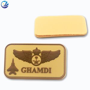 Saudi Arabia Air Force Aircraft Logo Security Uniform PVC Name Tag Rubbe...
