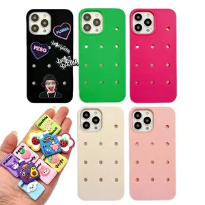 For I Phone Silicone Galaxy Croc Charm Phone Case Free OPP Bag Provided...