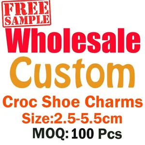 Free Sample PVC Croc Charms Shoe Charm Personalisation Charms