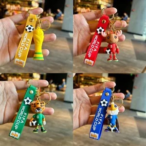 In Stock World 2026 Cup Rubber Balls Llaveros Personalizados Souvenir Gi...