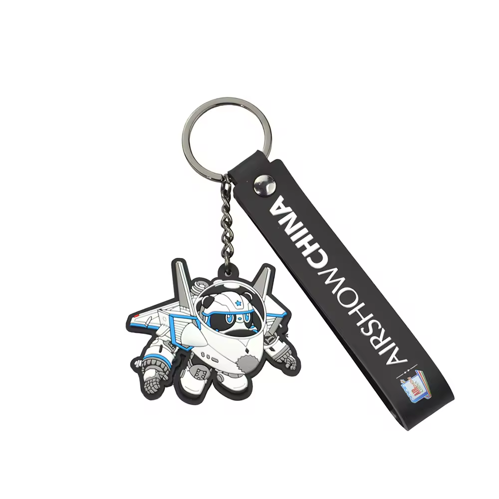 Manufacture PVC Rubber 3D Astronaut Shape Keychains Carabiners Keyrings...