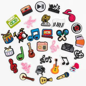 Music Croc Charms 32PCS Rapper Croc Charms Music Croc Pins Shoe Charms C...
