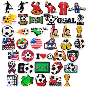 Soccer Croc Charms Football Pack Men Football Sports Shoe Charms Cool Cr...