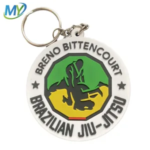 2D 3D Soft PVC Keyring Logo Keychain Silicone Rubber Keychain