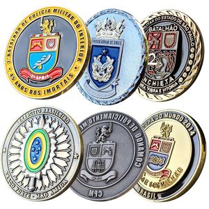 Brazil Peru Zinc Alloy 3D Logo Metal Crafts Gift Commemorative Souvenir...