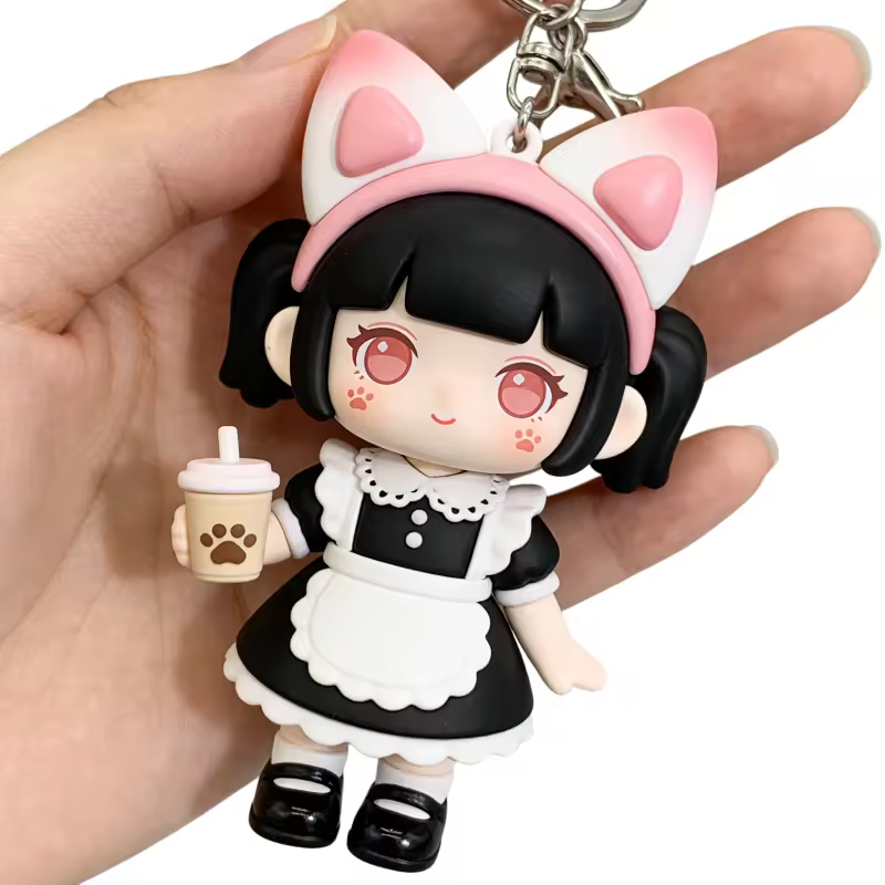 Fashionable Waterproof PVC Mobile Phone Lanyard With Soft Rubber Doll Ch...